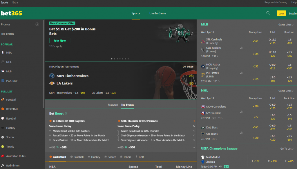 Bet365 sitio web