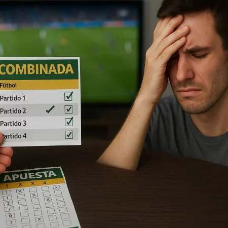 ¿Qué pasa si en una apuesta combinada se pierde un partido?