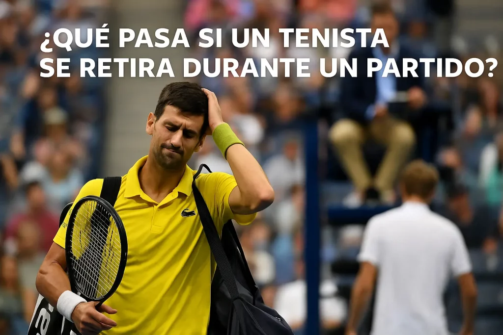 ¿Qué pasa con una apuesta si un tenista se retira durante el partido?